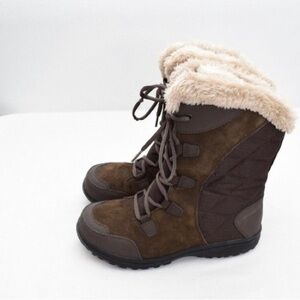 Columbia Brown Fur-Lined Winter Boots